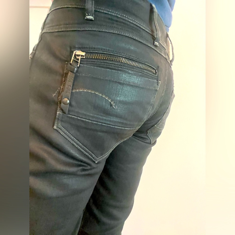 G-Star Raw Black Fender Five-Pocket Skinny Jeans Women's Size 29
